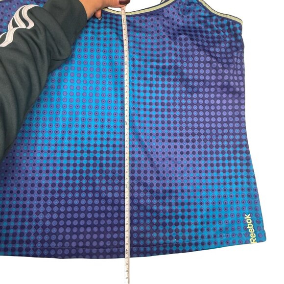 Vintage Y2K Reebok Blue Dot Racerback Tank Top Womens M Good Condition - Picture 6 of 7